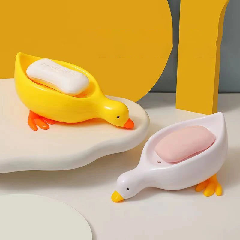 1PC Yellow Duck Shape Soap Box