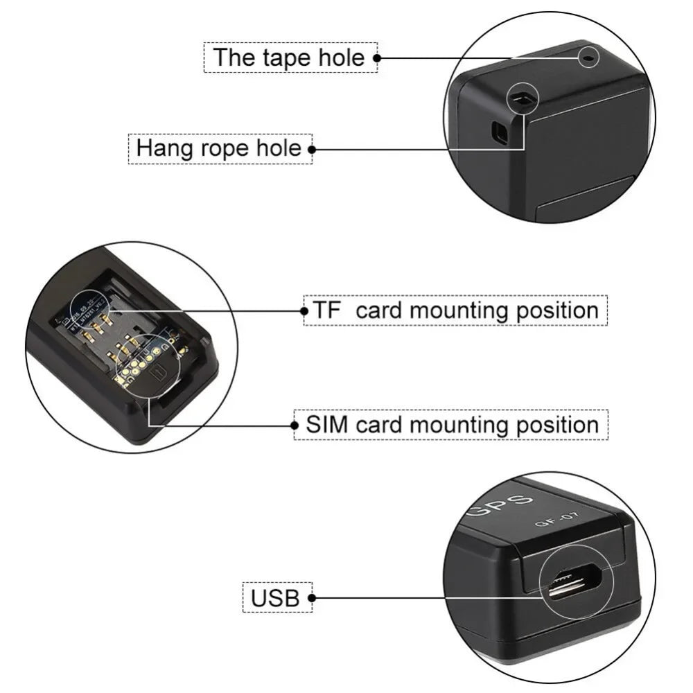 GF07 Magnetic Mini Car Tracker GPS Real Time Tracking Locator