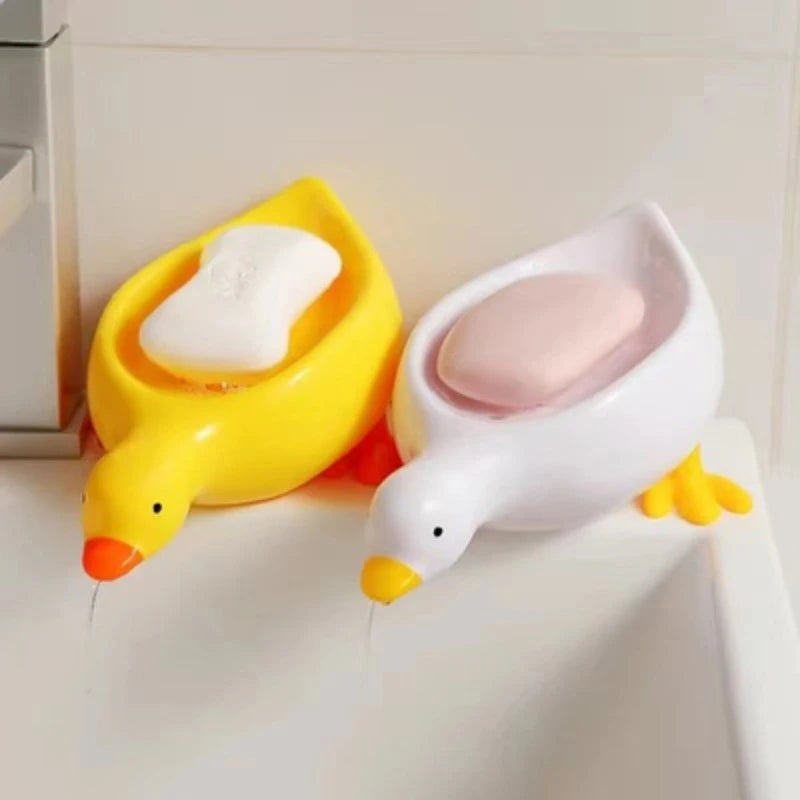 1PC Yellow Duck Shape Soap Box