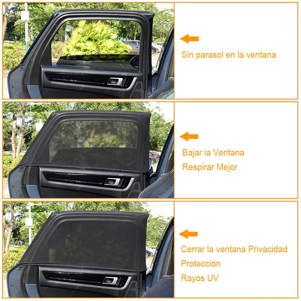 4pcs Car Sunshade Curtains Universal Sides