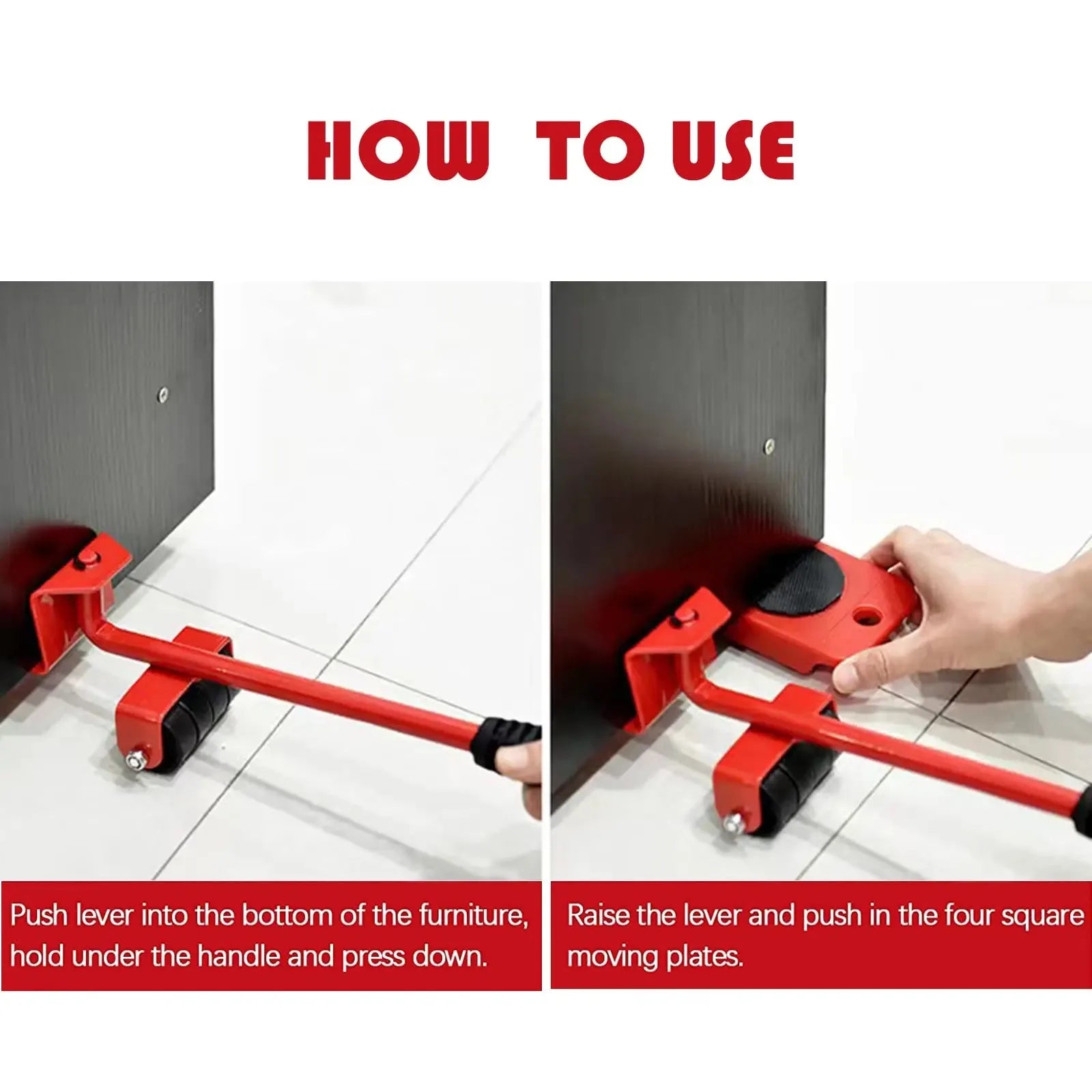 5 PCS Furniture Moving Transport Roller Set