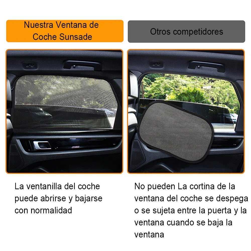 4pcs Car Sunshade Curtains Universal Sides