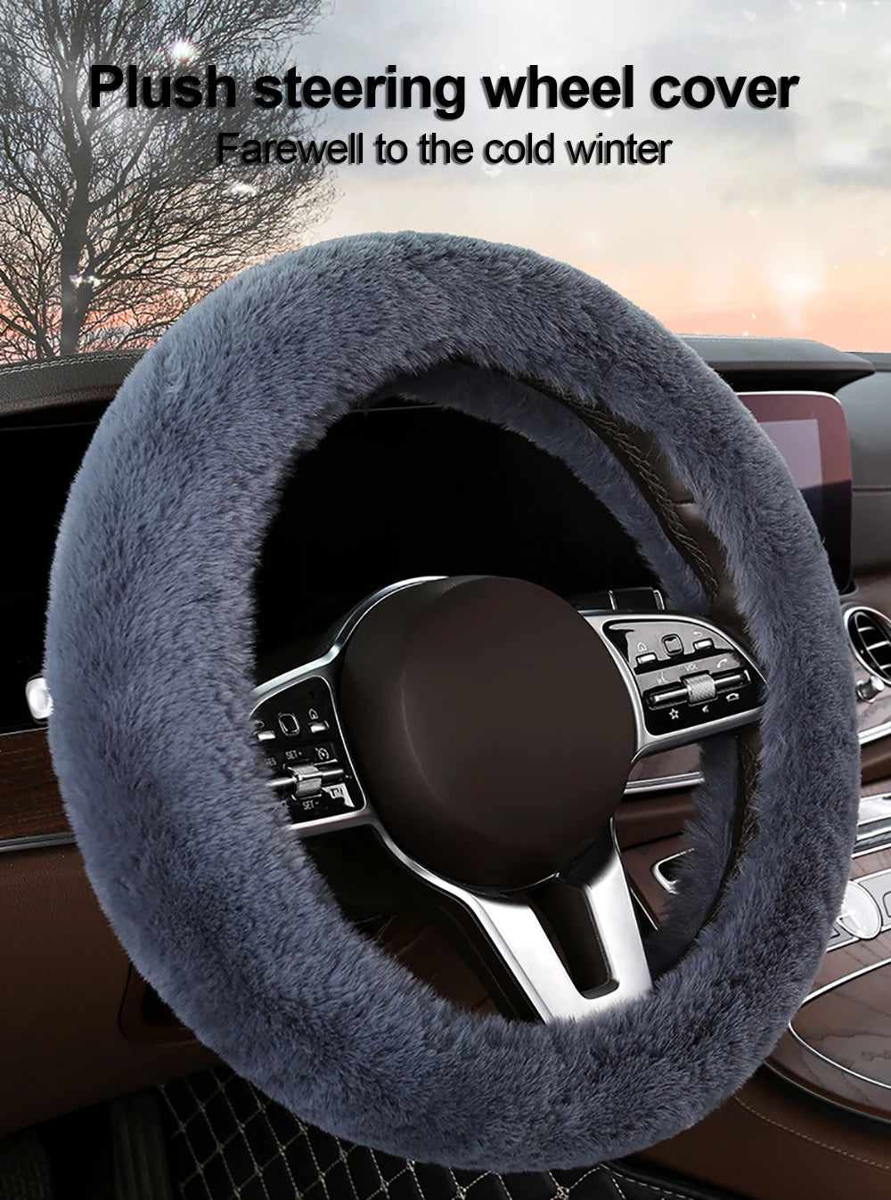 1 PCS Car Steering Wheel Cover Protector