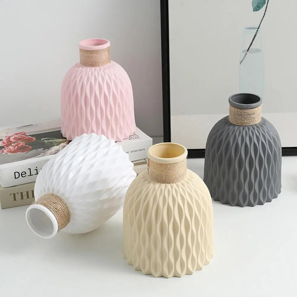 1PC Water Ripple Plastic Vase Wave Flower Pot