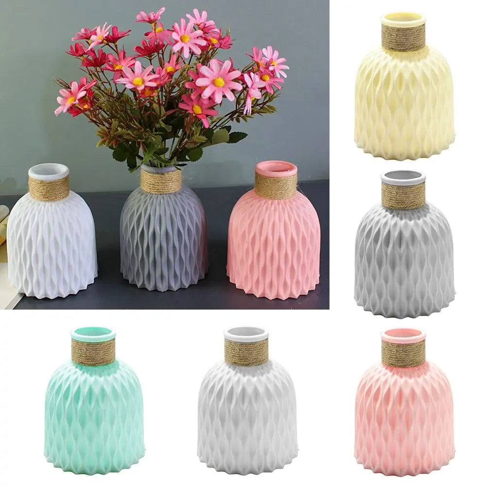 1PC Water Ripple Plastic Vase Wave Flower Pot