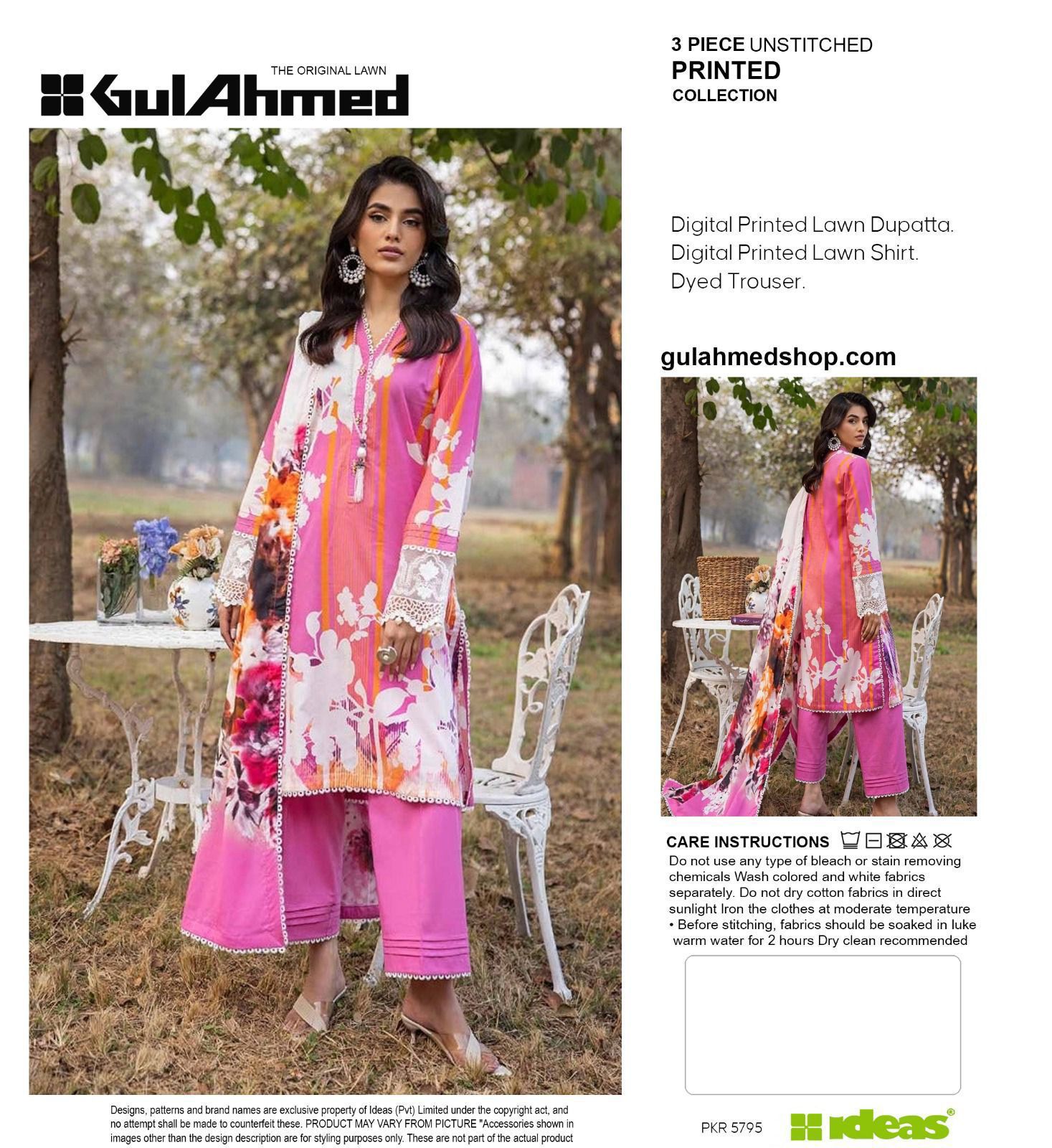 Digital Printed Lawn Suite By Gull Ahmed