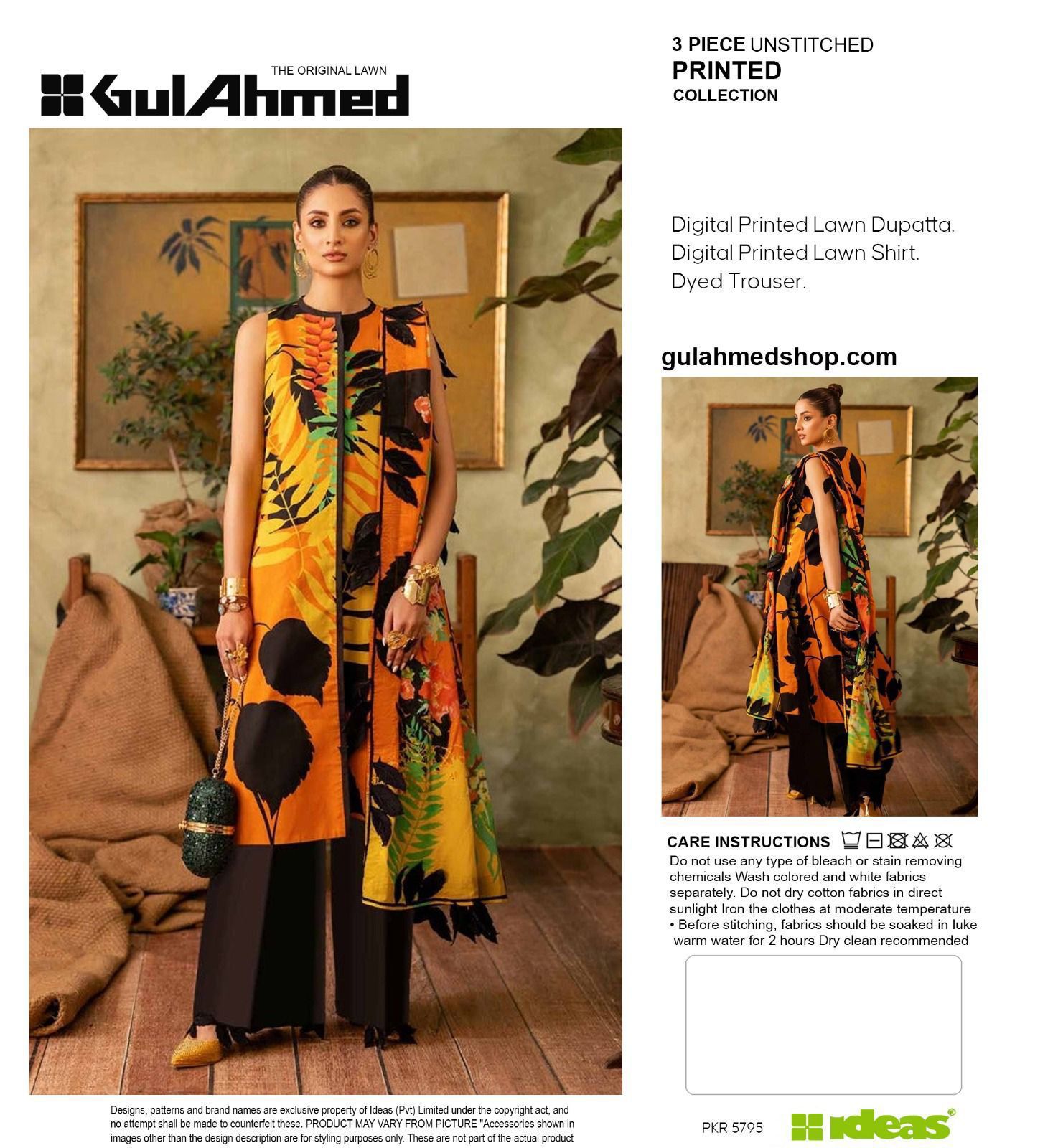 Digital Printed Lawn Suite By Gull Ahmed