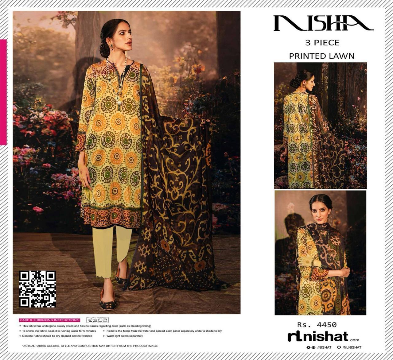 Digital Printed Lawn Suite By Nishat Linen