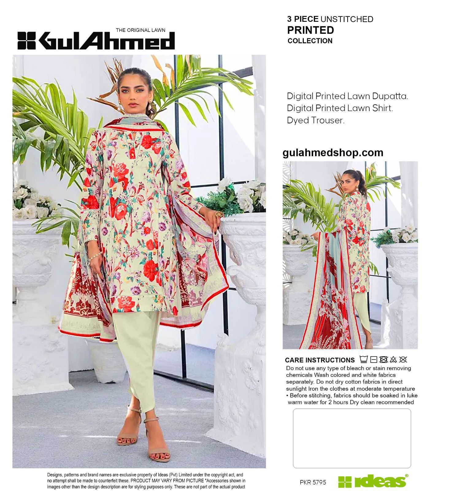 Digital Printed Lawn Suite By Gull Ahmed