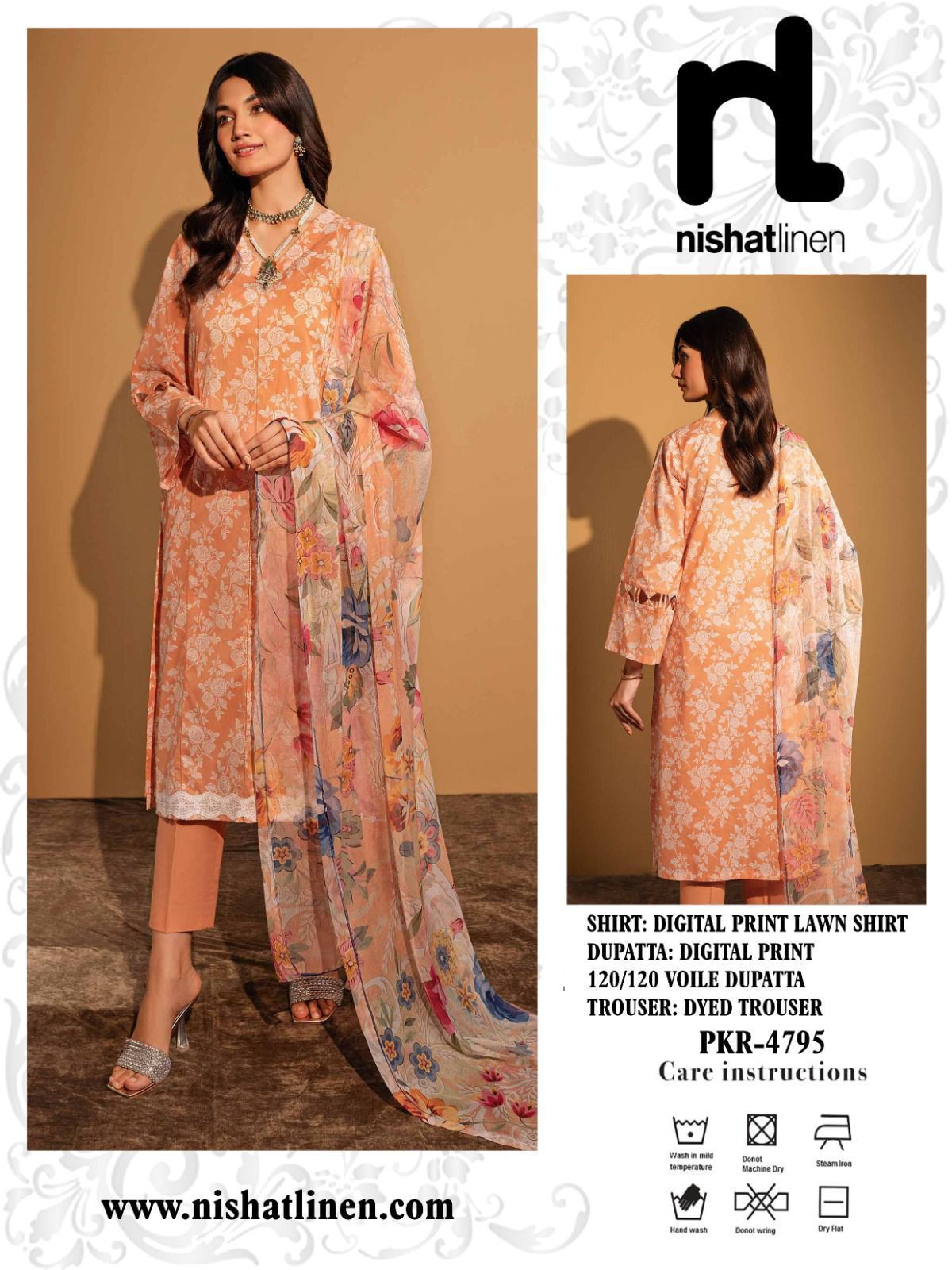 Digital Printed Lawn Suite by Nishat linen