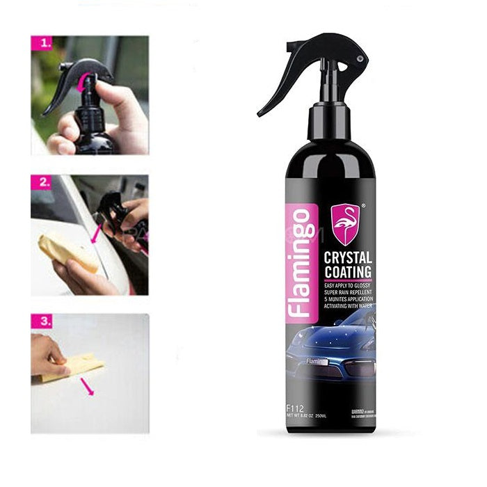 Flamingo Crystal Coating High Gloss Shine Liquid Spray Polish - 250ml